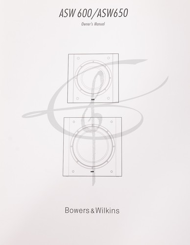 Manuale subwoofer vintage - subwoofer,
