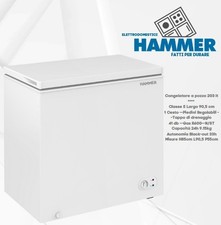 CONGELATORE A POZZETTO HAMMER 200 LITRI CLASSE E  LARGHEZZA 82 CM