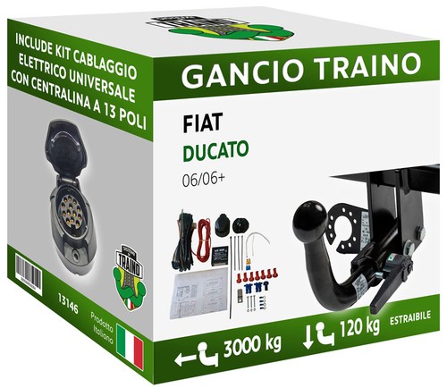 Gancio orizzontale estraibile - orizzontale,