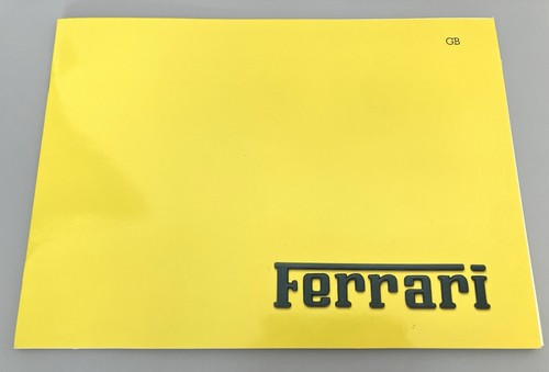 Ferrari prospekt 1986 - prospekt, |