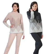 PIGIAMA DONNA FELPATO COTONE