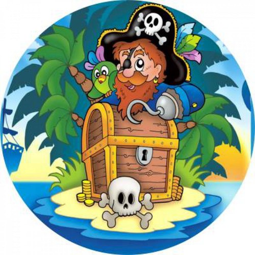 Cialda ostia pirati torta - cialda,