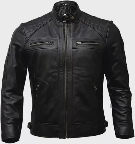 Giacca uomo pelle nera - giacca,