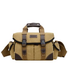 Borsa fotocamera tela impermeabile vintage tracolla inserto custodia per Nikon Canon Sony