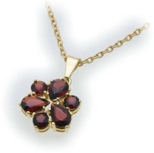 Pendente Granato In Oro 333