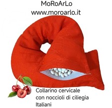 Cuscino Cervicale con Noccioli di Ciliegia Scaldacollo Riscaldante Termico 