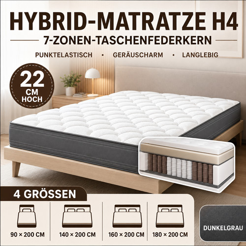 Materasso ibrido molle - h4,