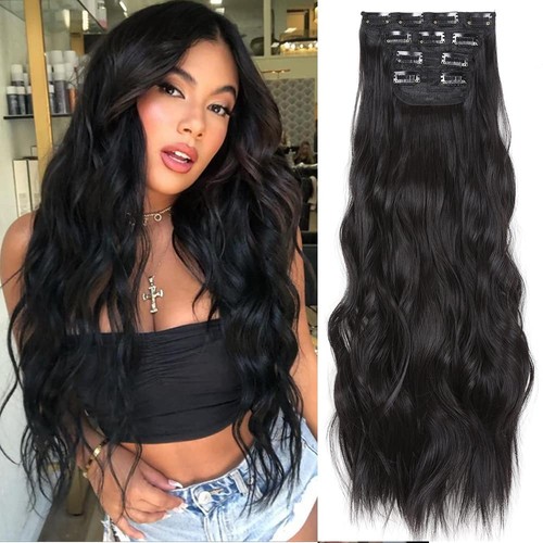 Clip hair extension set - in,