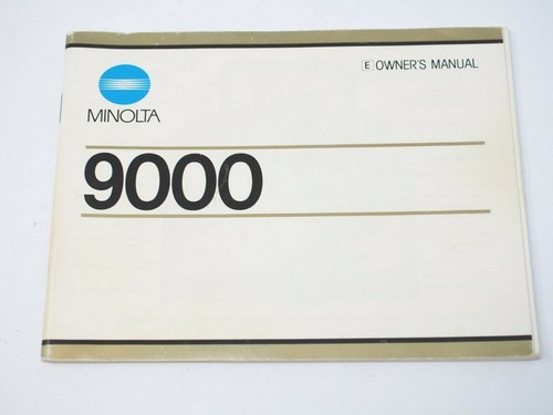 Minolta 9000 manuale