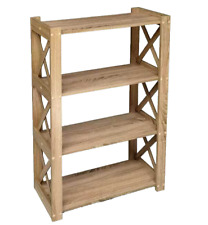 MOBILE LIBRERIA SCAFFALE BASSO MOBILETTO MODERNO DESIGN ROVERE LEGNO 101*70*27cm