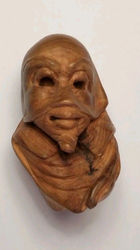 Scultura legno doppio volto - scultura,
