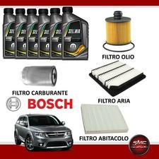 KIT FILTRI BOSCH TAGLIANDO + OLIO SELENIA FIAT FREEMONT 2.0 MULTIJET 103 125 KW