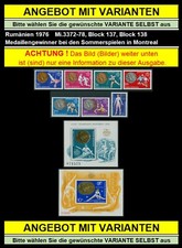 Romania 1976 medaglie