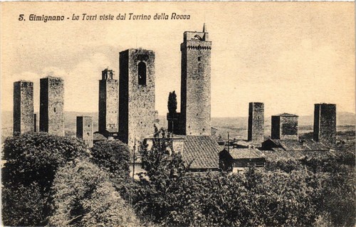Cpa gimignano le torri - s.,