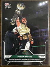 2025 Topps Now WWE #94 Dominik Mysterio Rey Mysterio Worlds Collide