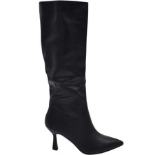 Stivale stiletto nero basic al
