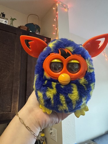 Furby boom blue yellow - furby,