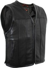 Gilet in pelle da motociclista
