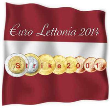 Euro LETTONIA 2014 - 8 monete