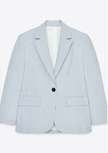 Blazer zara cotone seersucker - blazer,