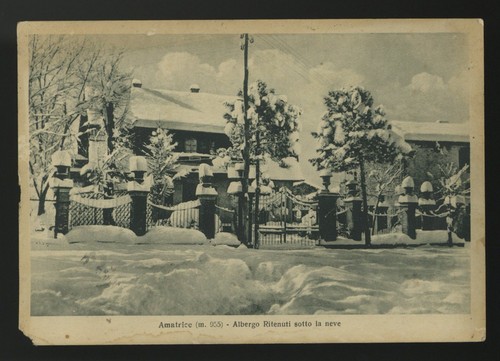 Cartolina amatrice albergo - cartolina,