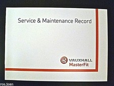 Libretto di servizio Vauxhall