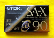 1x Nastro cassetta TDK SA-X 90 1992-1995 + confezione originale + sigillato +