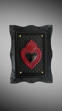 Quadretto con cuore sacro nero