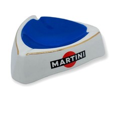 1960ca * Posacenere in Ceramica "MARTINI Fondo Blu - Moulin des Loups, France" (