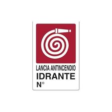Cartello lancia antincendio