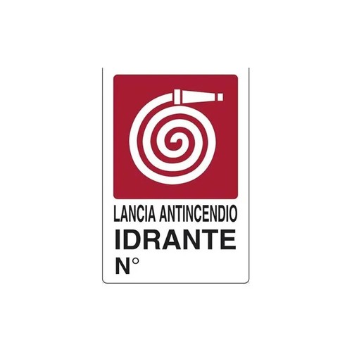 Cartello lancia antincendio