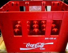 coca cola coke cassa plastica