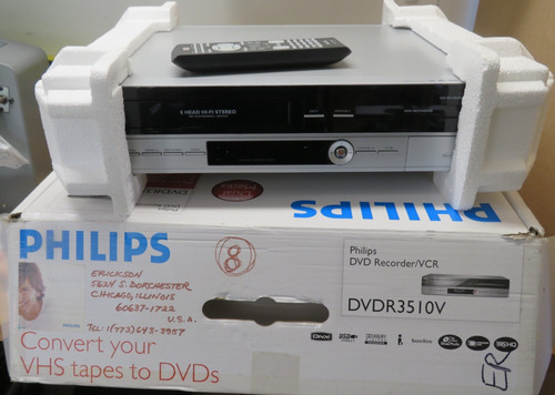 Philips dvdr3510v vhs dvd - dvdr3510v,