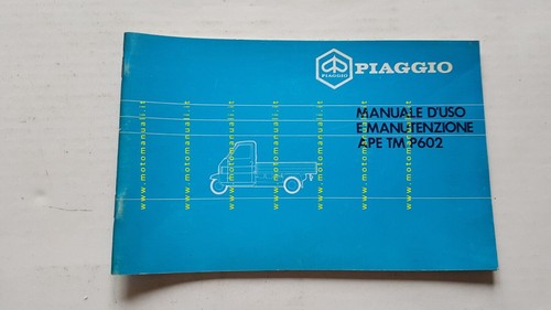 Piaggio ape p602 - ape, 1982