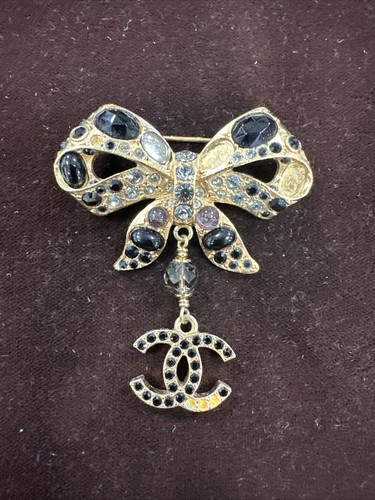 Spilla cristallo fiocco chanel - spilla,