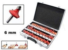 FRESE LEGNO PER PANTOGRAFO 6 mm KIT 35 PEZZI IN VALIGETTA DI ALLUMINIO