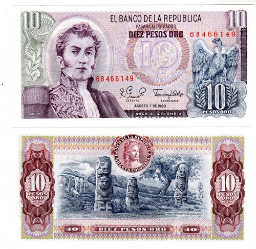 Colombie colombia billet - colombie,