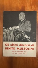 Gli ultimi discorsi di BENITO