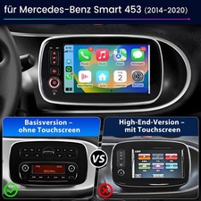 Autoradio per Benz Smart Fortwo/Forfour 453 versione base 2014-22 Carplay GPS FM