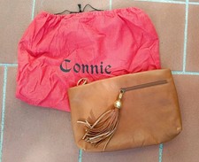 CONNIE Pochette pelle marrone