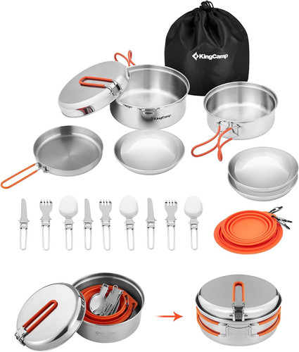 Set pentole campeggio - pentole,