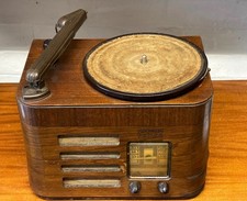 Radio d'epoca a valvole fonografo Philco - ricambi/riparazione - custodia in legno - 78 giri