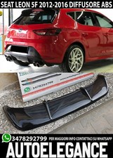 SOTTO PARAURTI POSTERE ABS SEAT LEON 5F 2012-2016 DIFFUSORE FR CUPRA - NERO