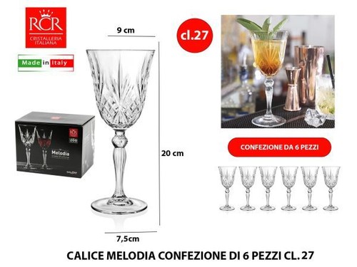 Rcr cristallerie set calici - cristallerie,