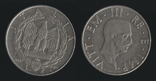 Lire 1939 xviii impero - 2,