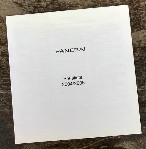 Panerai price list 2004 - panerai,