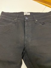 Wrangler Greensboro W31 L32 denim jeans black nero slim taper pantalone uomo 48