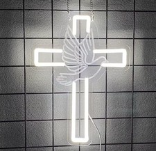 Insegna Neon Croce Gesù