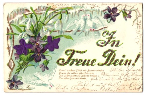 Cartolina auguri tessuto - cartolina, d'auguri