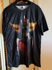 T-Shirt Uomo Estiva Tg L Manica Corta Maglietta Nera Maglia GOLDRAKE UFO ROBOT